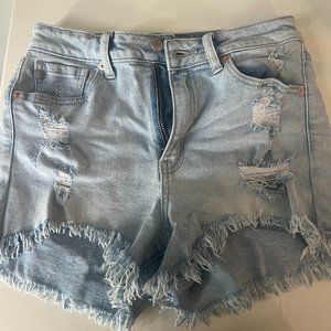 Light Wash Jean Shorts